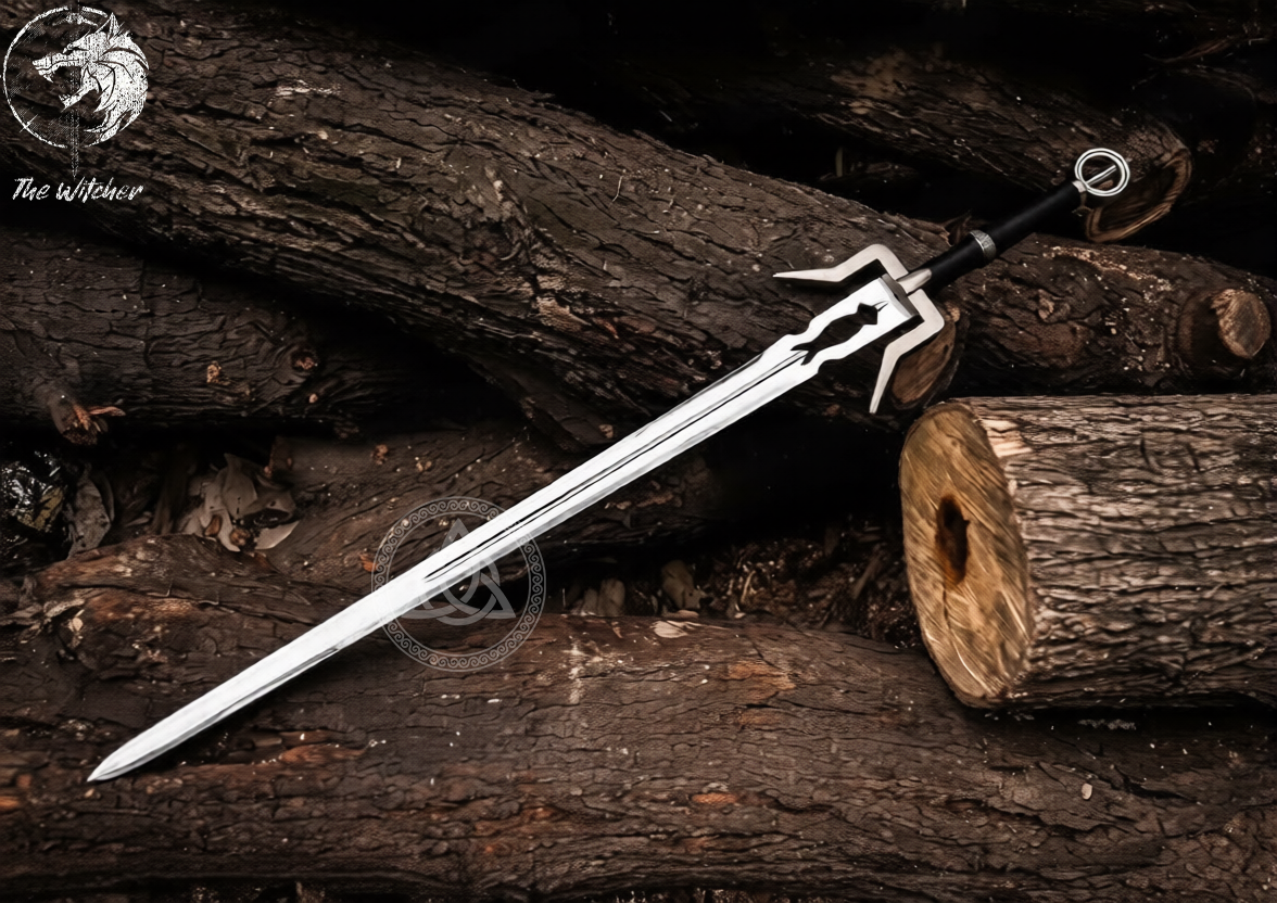 Witcher 3 Ciri Zireael Sword Replica with Scabbard - Steel Cosplay Blade