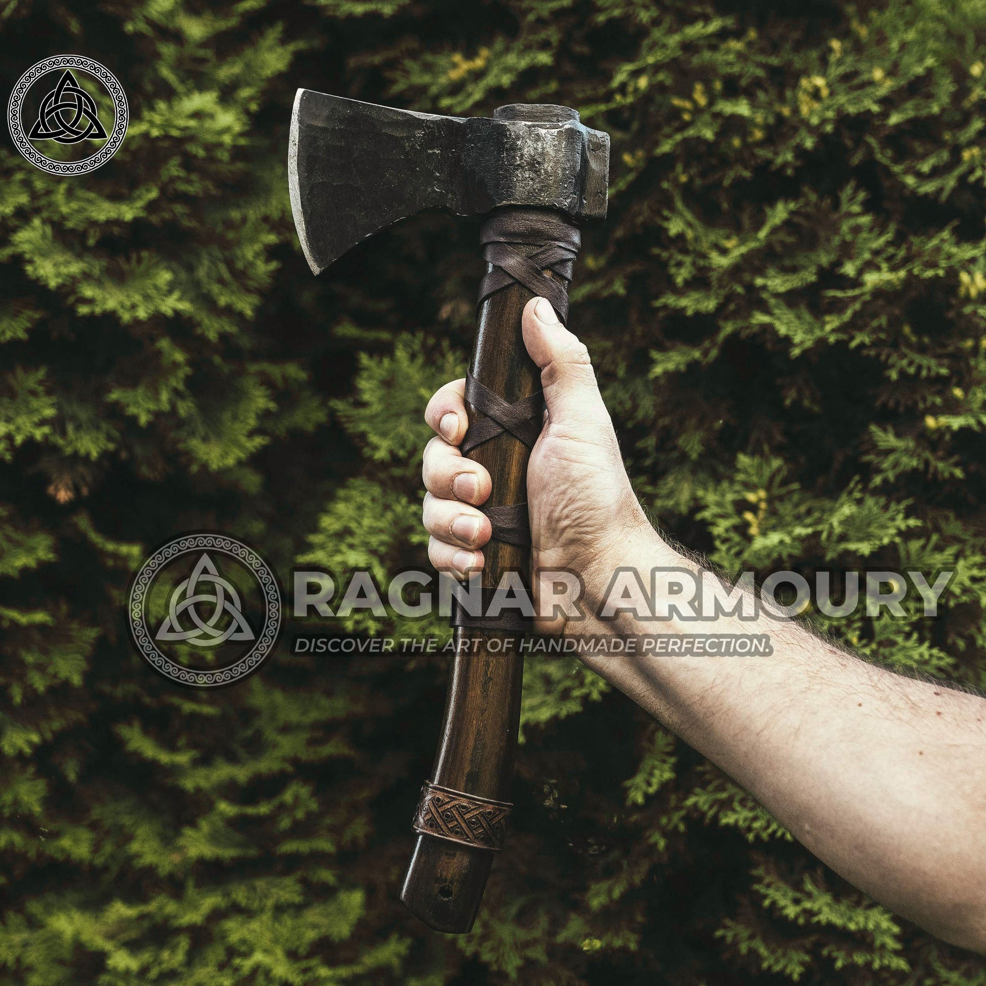 RA-200 Hand Forged Axe, Viking Axe, Scandinavian Axe, Historical weapon, Personalized axe gift, Gift For Men - Ragnar Armoury