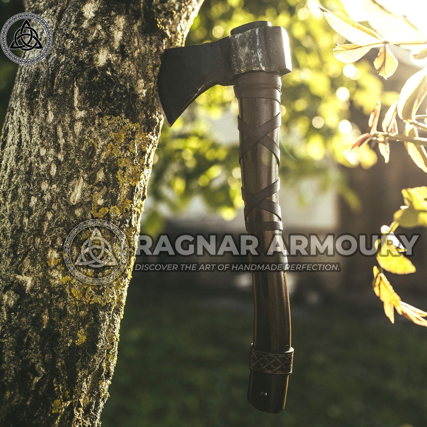 RA-200 Hand Forged Axe, Viking Axe, Scandinavian Axe, Historical weapon, Personalized axe gift, Gift For Men - Ragnar Armoury