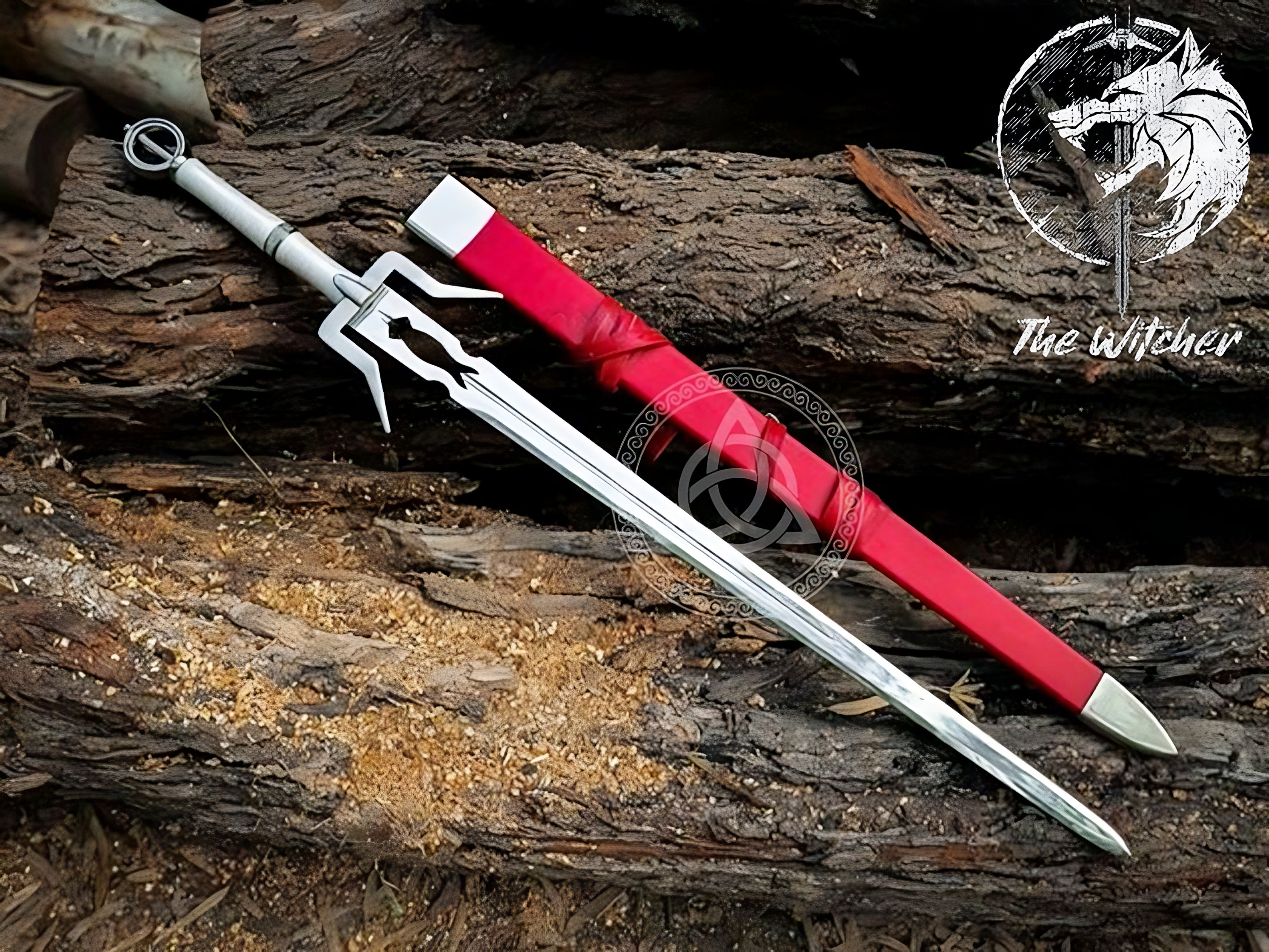 Witcher Geralt Sword of the Wolf & Ciri Sword Replica Set