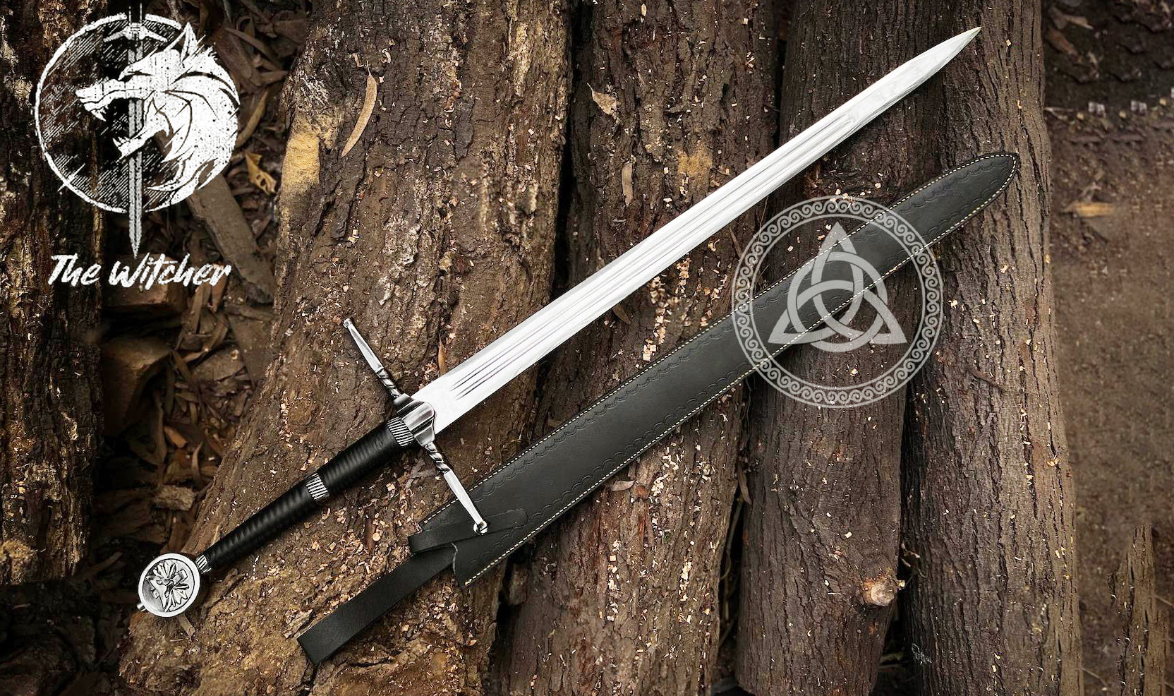 Witcher 3 Master Wolf Sword & Geralt of Rivia Sword – Steel Replica
