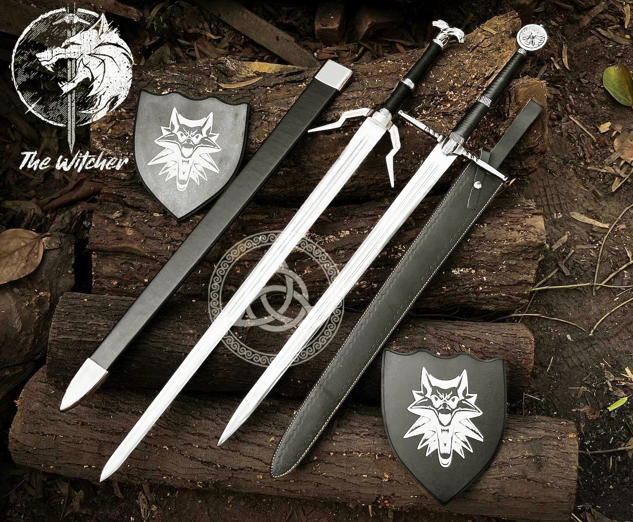 Witcher 3 Master Wolf Sword & Geralt of Rivia Sword – Steel Replica