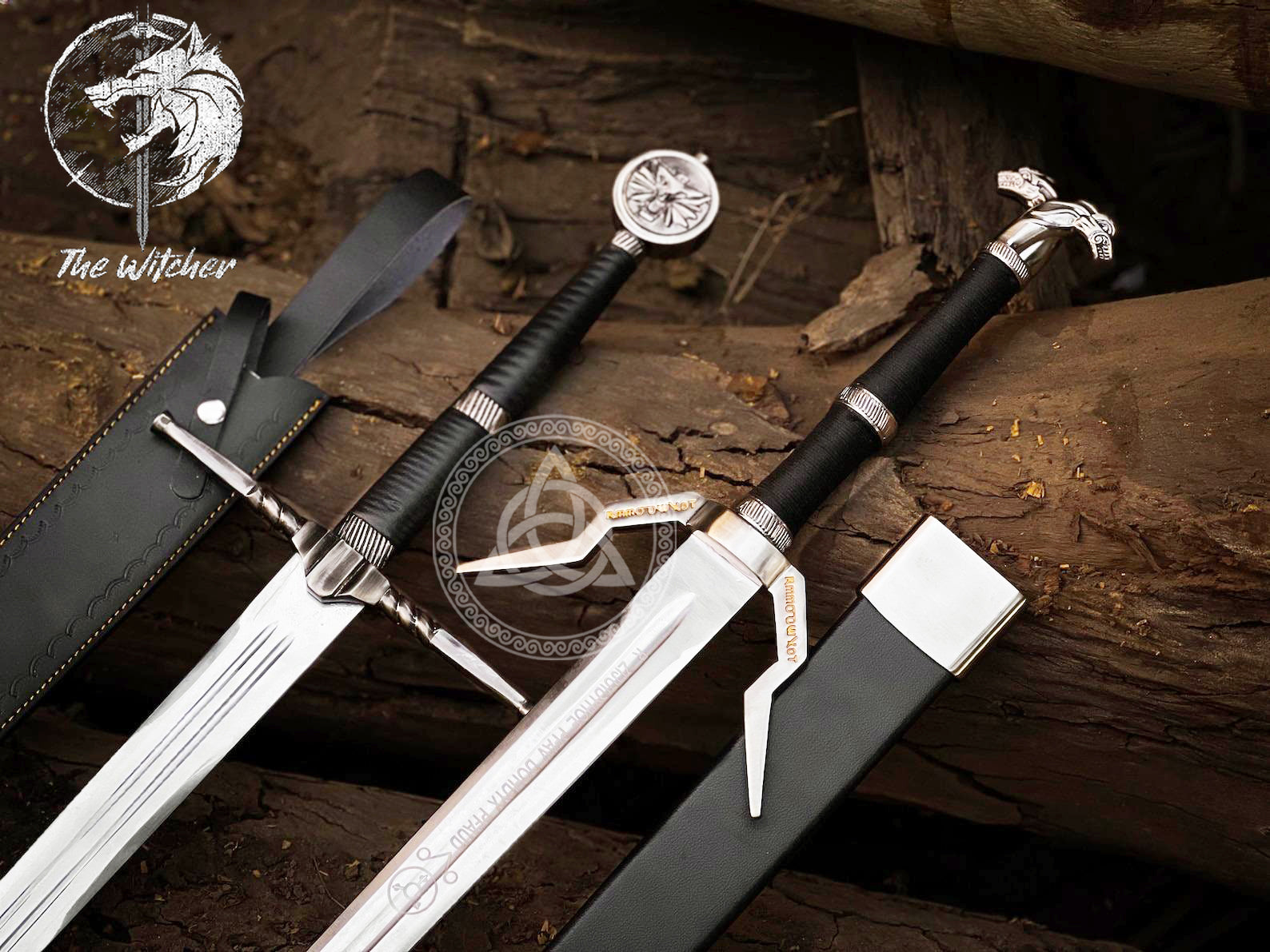 Witcher 3 Master Wolf Sword & Geralt of Rivia Sword – Steel Replica