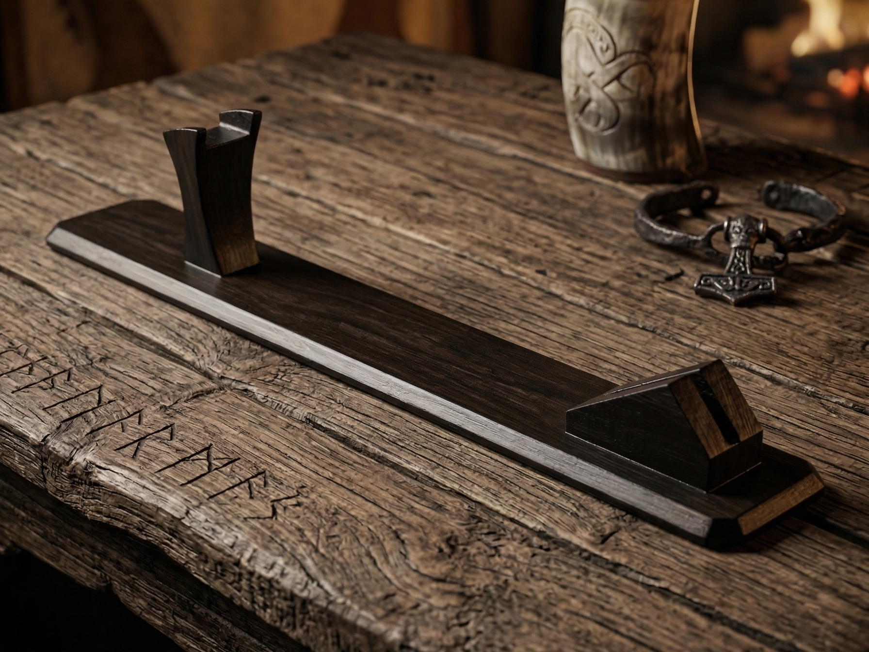 Hand Forged Carbon Steel Bearded Norse Axe | Hatchet | Gift for