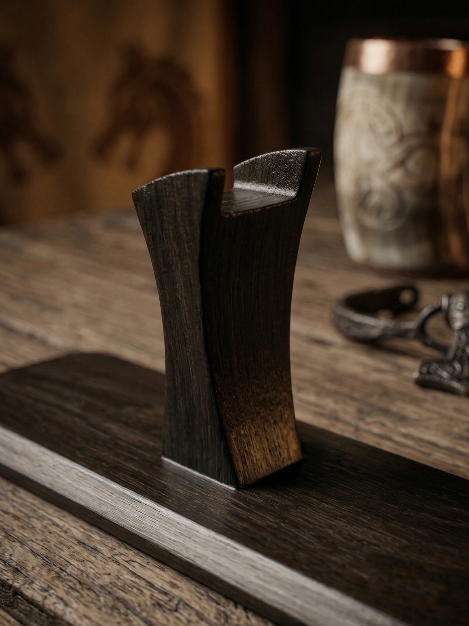 Hand Forged Carbon Steel Bearded Norse Axe | Hatchet | Gift for