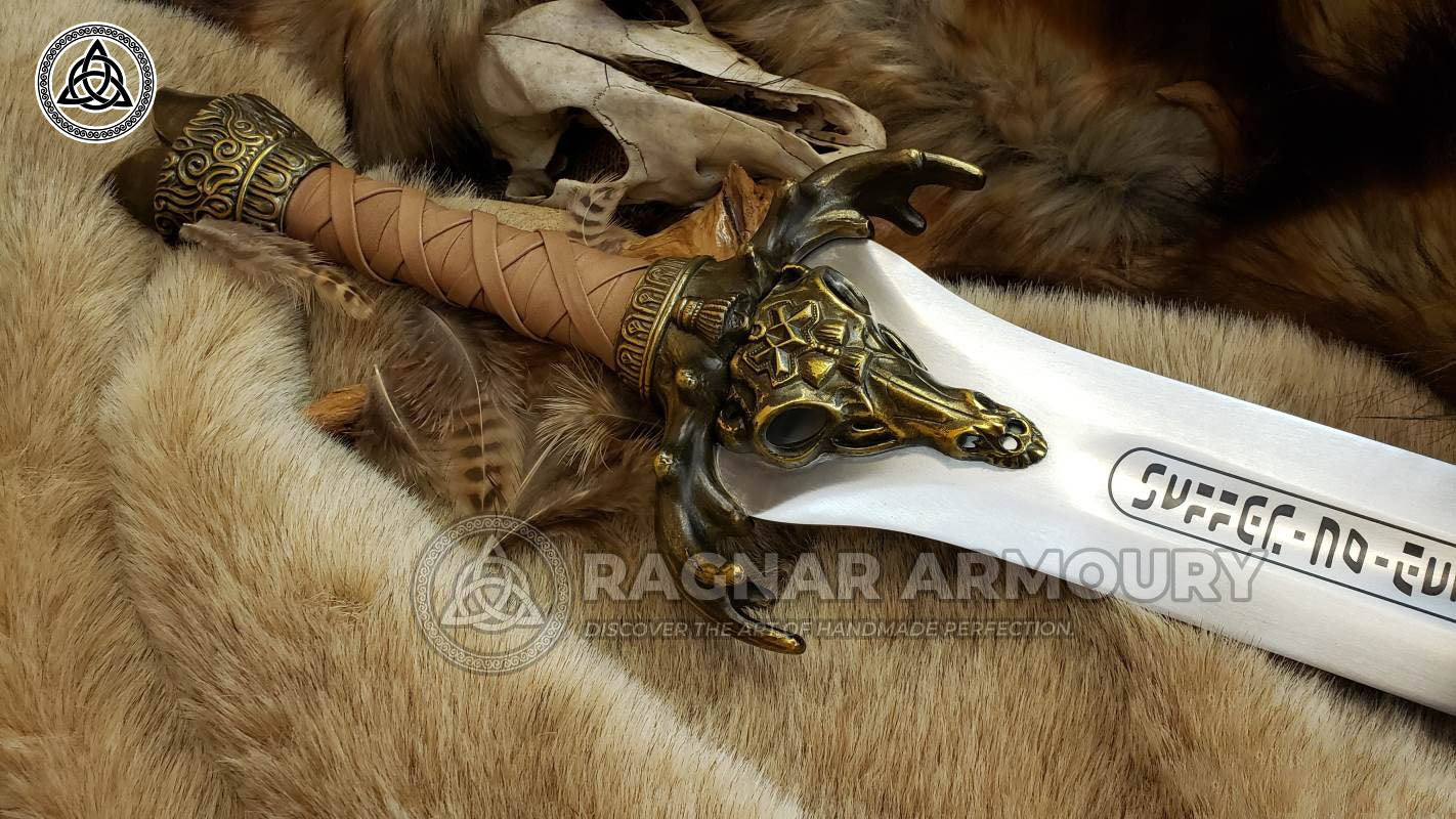 RA-231 Conan The Father's Sword, Barbarian Sword, Viking Sword, Wall Hanging Sword, Gift For Men, Christmas Gift - Ragnar Armoury