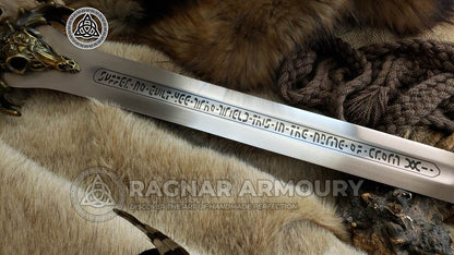 RA-231 Conan The Father's Sword, Barbarian Sword, Viking Sword, Wall Hanging Sword, Gift For Men, Christmas Gift - Ragnar Armoury