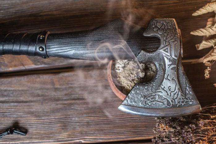 RA-260 Hand-Forged Nordic Viking Axe, Finnish axe, Viking bearded axe, Historical Viking axe, Valhalla Gift, Christmas Gift - Ragnar Armoury