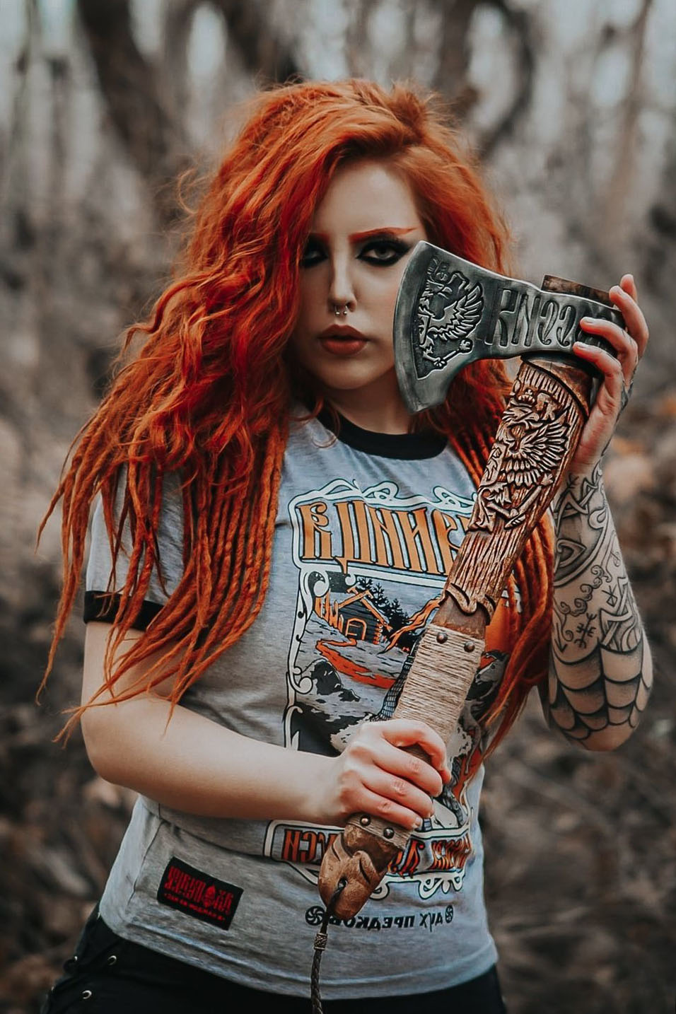 RA-258 Expertly Crafted Handmade Viking Axe, Hand Craved Handle Viking Axe, Nordic Axe, Viking battle axe, Gift For Men, Gift For Husband, Christmas Gift - Ragnar Armoury