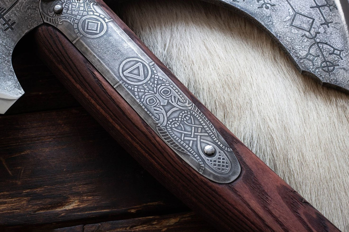 Hand-Forged God Of War Kratos Axe | Handmade Kratos Axe | Wall Hanging Axe | Leviathan Axe | RA-295