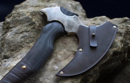 RA-250 Hand Forged Carbon Steel Bearded Norse Axe | Nordic Style Hatchet | Perfect Gift for Men, Birthdays, Anniversaries & Christmas - Ragnar Armoury