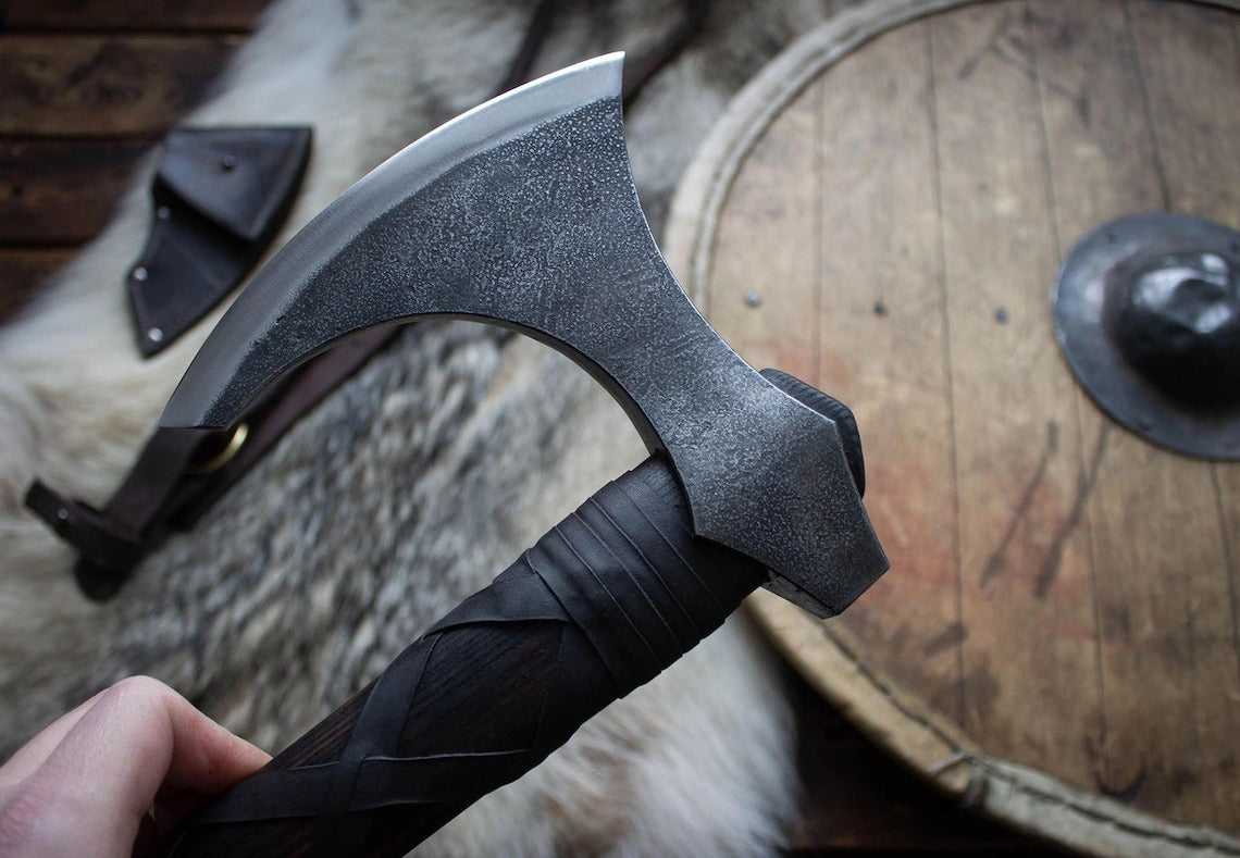 RA-287 King Ragnar Lothbrok Axe, King Of Axe Ragnar Lothbrok Axe, High End Gentlemen Premium Style Axe Gift