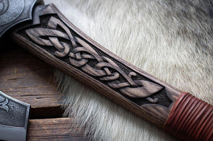 RA-282 Premium Style Viking Axe, Handmade Viking Axe, Premium Axe For Gentlemen, Christians Gift, Scandinavian Axe