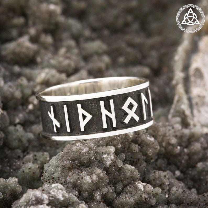 RA-159 Viking Rune Ring, Viking Alphabet Ring, Viking Jewelry For Men and Women, Norse Runic Alphabet Ring, Nordic Ring - Ragnar Armoury