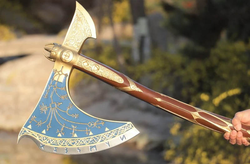New Premium God of War Ragnarok Leviathan Kratos Axe Collectible