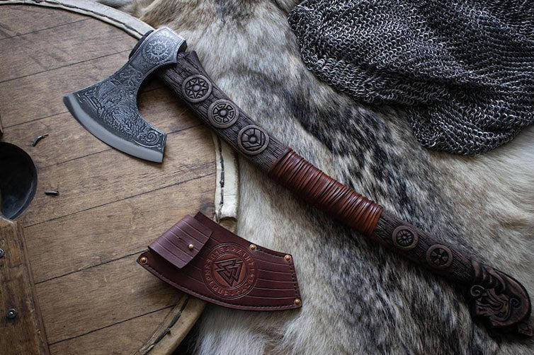 RA-288 Premium Gentlemen Series Axe, Hand-Forged Viking Axe, Gift For Men, Personalized Christmas Gift