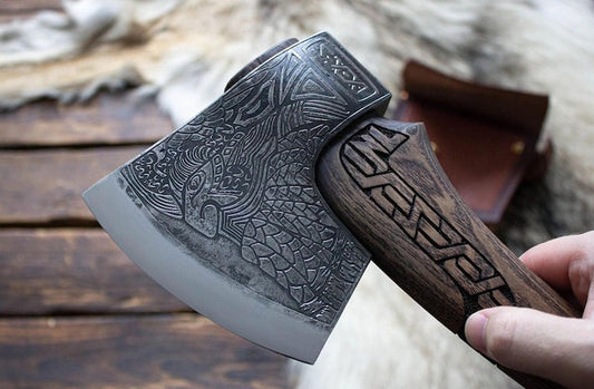 RA-286 Hand-Forged Viking Axe, Norse Axe, Premium Style Axe, Unique Gentlemen Gifts, Christmas gift