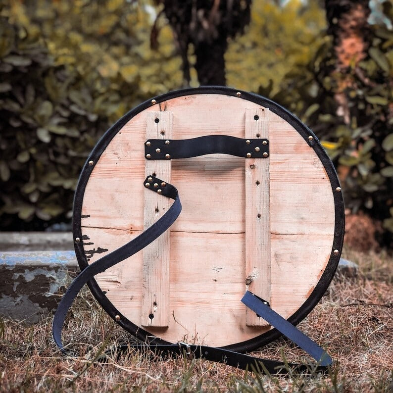 RA-254 Odin Ravens Huginn and Muninn Viking Shield, 24"Inches Norse Shield, Wall Hanging Shield, Wall Decor, Christmas Gift, Halloween Gift - Ragnar Armoury