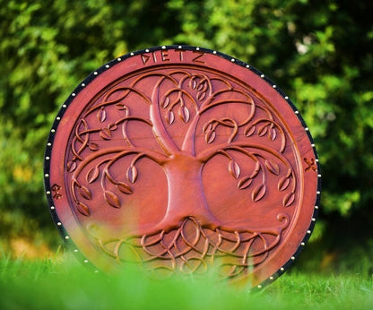 RA-263 Yggdrasil Tree of Life Carved Viking Shield, Norse Shield, Wall Hanging Shield, Wall Decor, Gift For Men, Christmas Gift - Ragnar Armoury