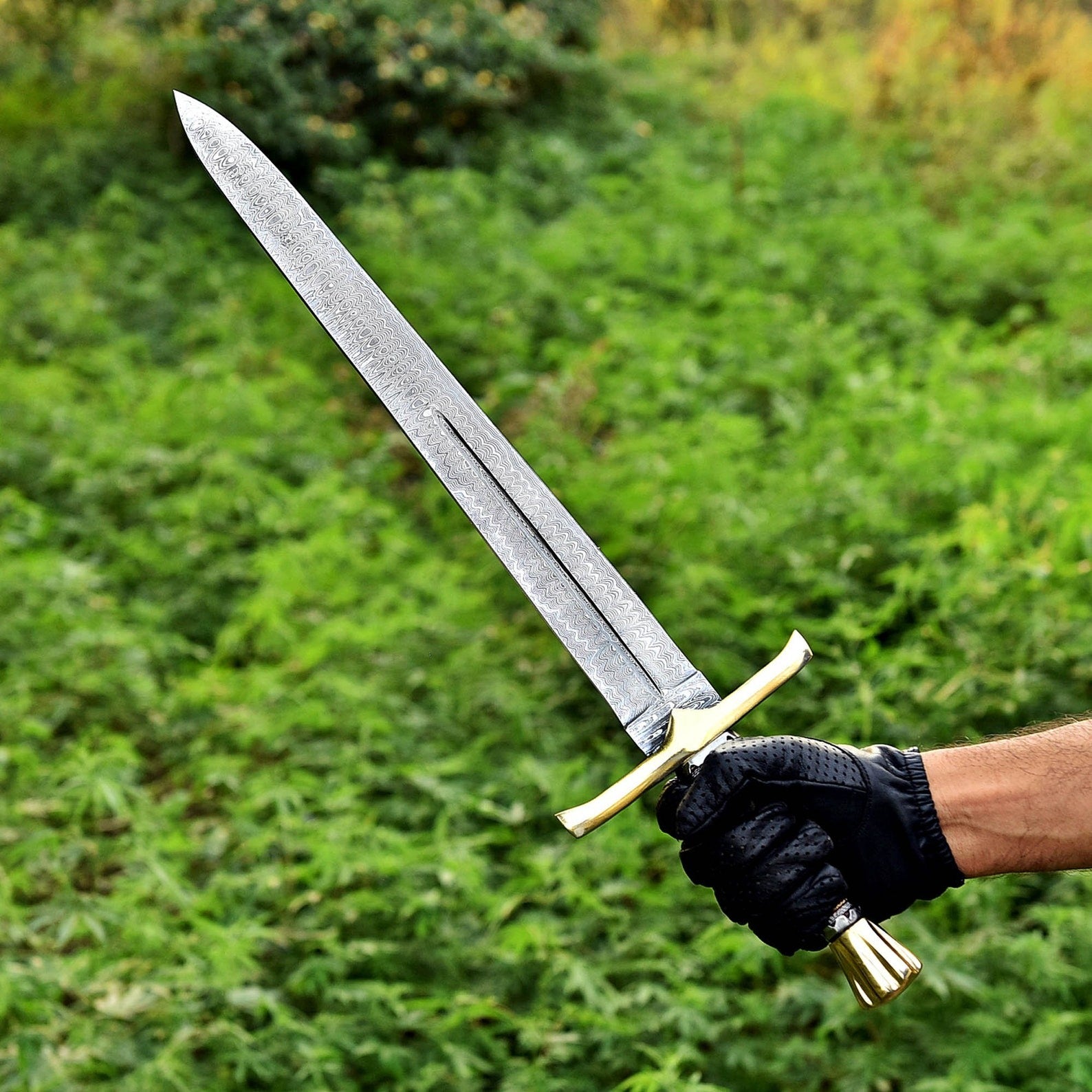 Damascus Steel Master Sword – Roman Gladius Viking Style Blade
