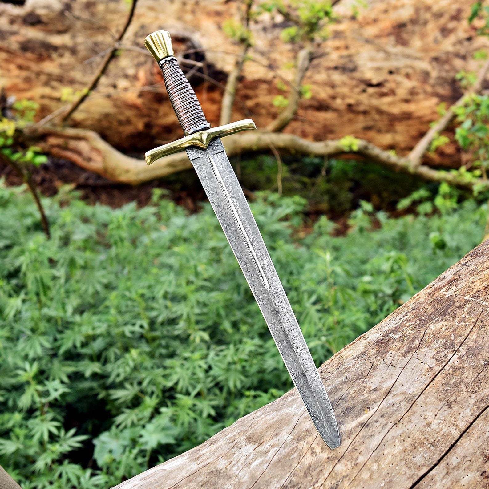 Damascus Steel Master Sword – Roman Gladius Viking Style Blade