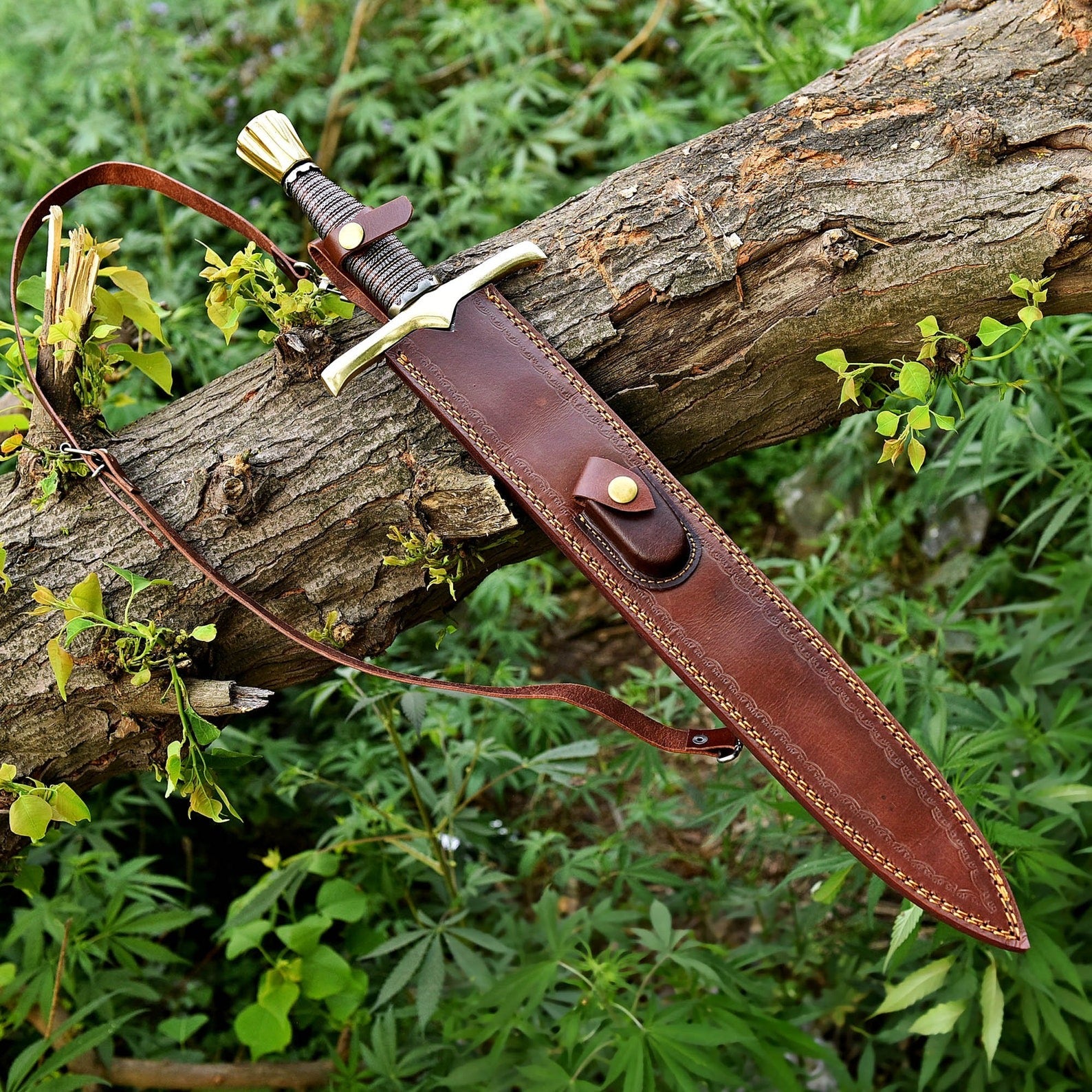 Damascus Steel Master Sword – Roman Gladius Viking Style Blade