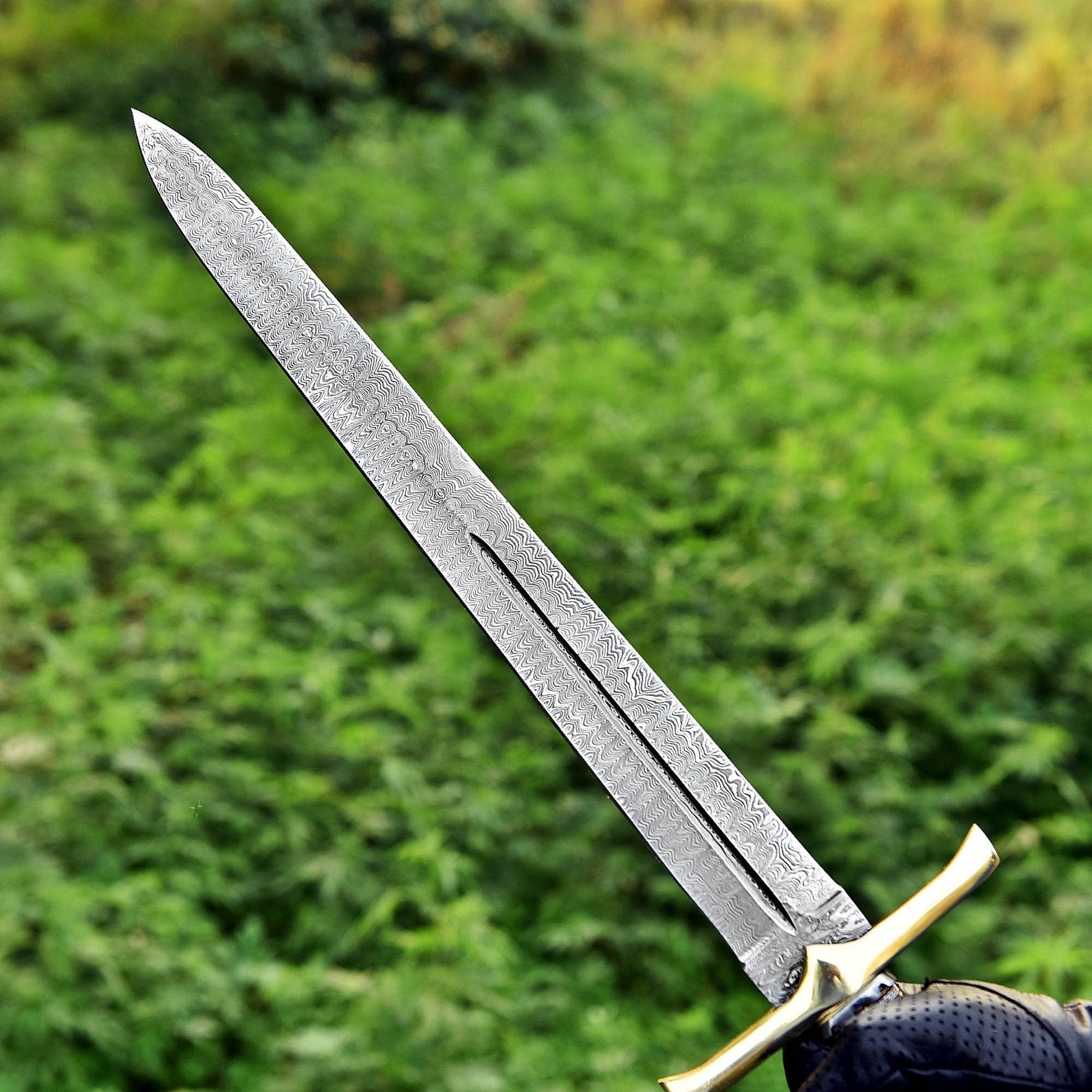 Damascus Steel Master Sword – Roman Gladius Viking Style Blade