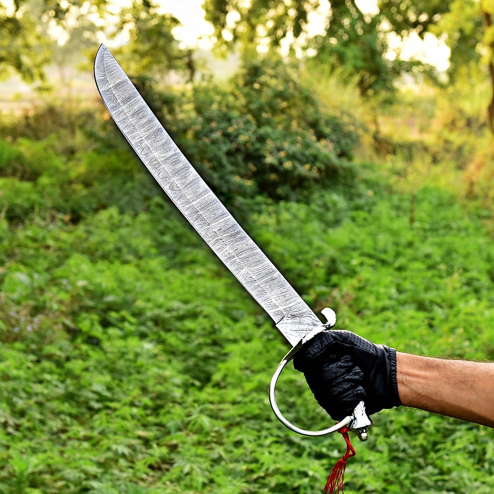 Handmade Damascus Cutlass Sword – Viking Style Buster Blade