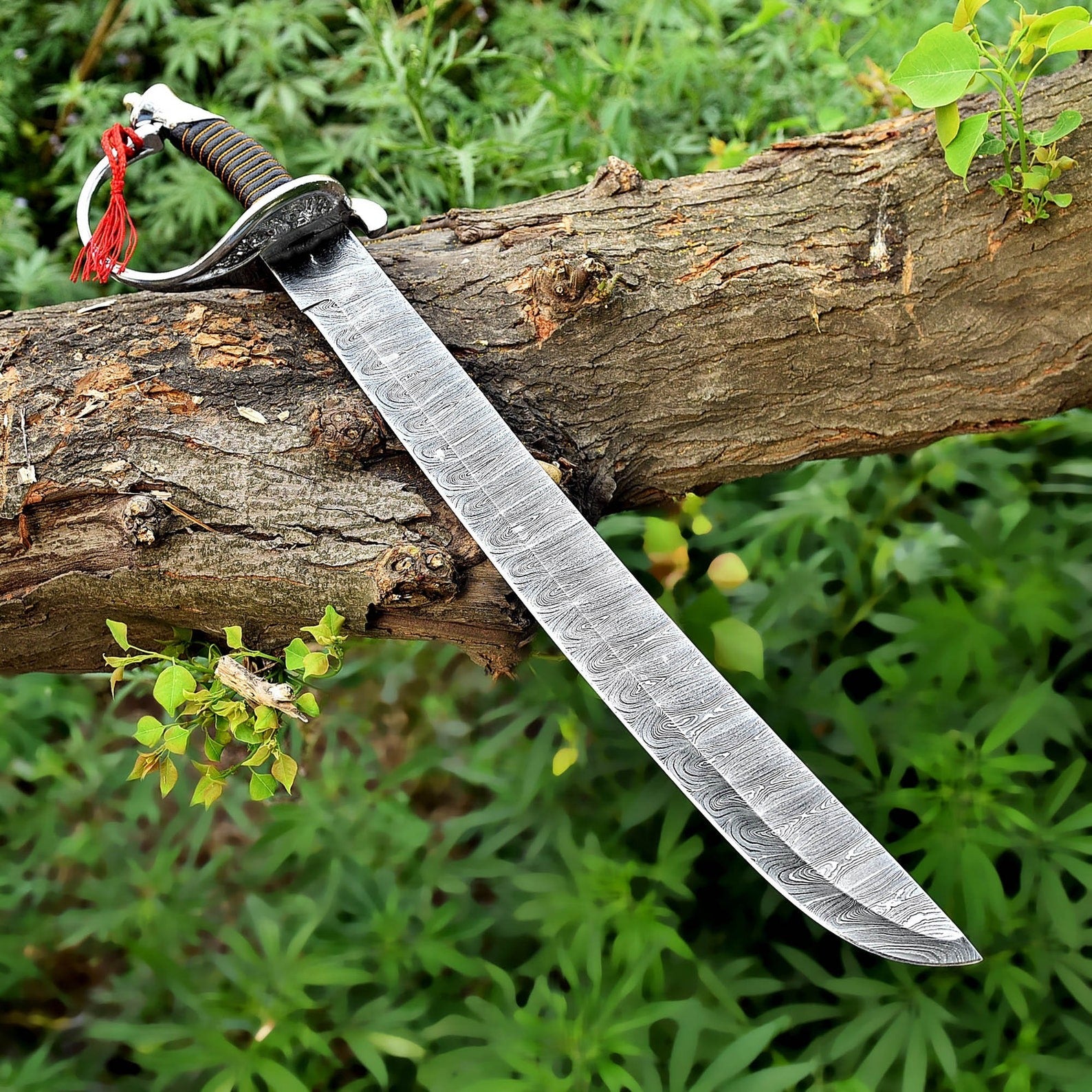 Handmade Damascus Cutlass Sword – Viking Style Buster Blade