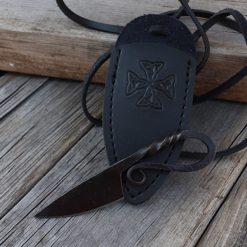 RA-205 Scandinavian Pocket Neck Knife Medieval Inspired, Historical Viking Seax, Gift For Her, Gift For Men, Christmas gift - Ragnar Armoury