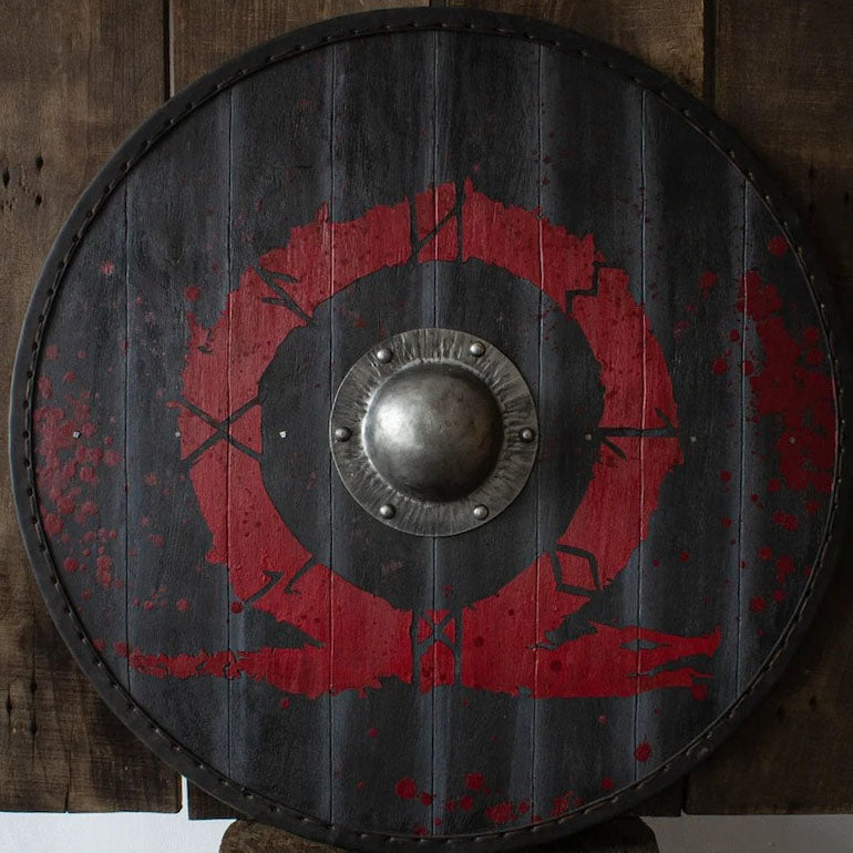 RA-281 God Of War Shield, Plywood Shield, 23"Inches Shield, Gift For Men, Wall Hanging Shield, Wall Decor God Of War Shield