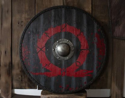 RA-281 God Of War Shield, Plywood Shield, 23"Inches Shield, Gift For Men, Wall Hanging Shield, Wall Decor God Of War Shield