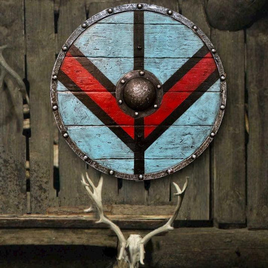 RA-01 Handmade Lagertha Viking shield, Norse Shield, Shield-Maiden, Wooden Viking, Gift For Him, Gift For Men, Gift For Her - Ragnar Armory