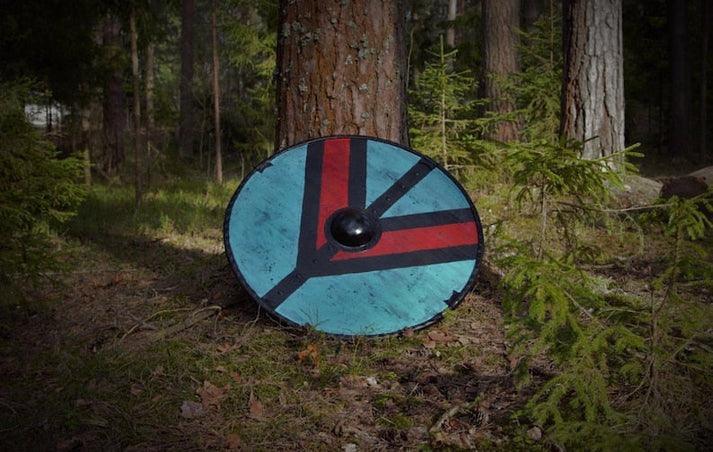 RA-01 Handmade Lagertha Viking shield, Norse Shield, Shield-Maiden, Wooden Viking, Gift For Him, Gift For Men, Gift For Her - Ragnar Armoury