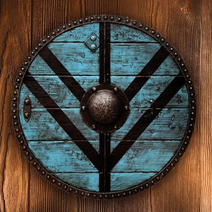 RA-01 Handmade Lagertha Viking shield, Norse Shield, Shield-Maiden, Wooden Viking, Gift For Him, Gift For Men, Gift For Her - Ragnar Armoury