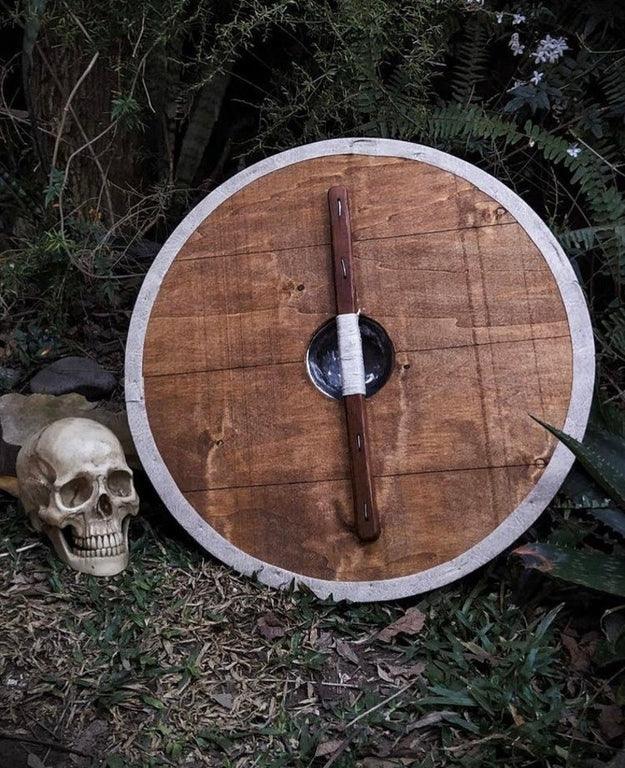 RA-06 Handmade Viking Shield, Valhalla Viking, shield-maiden, Viking family, Gift For Him, Gift For Her, Christmas Gift, Groomsmen Gift - Ragnar Armoury