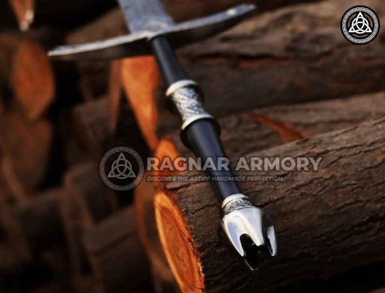 RA-105 Handmade Witch king Sword Lord Of The Ring Hand Forged Sword, Viking Sword, Decorative Viking Swords, Gift For Him, Gift For Men, Gift For Viking Lover, Christmas Gift - Ragnar Armoury