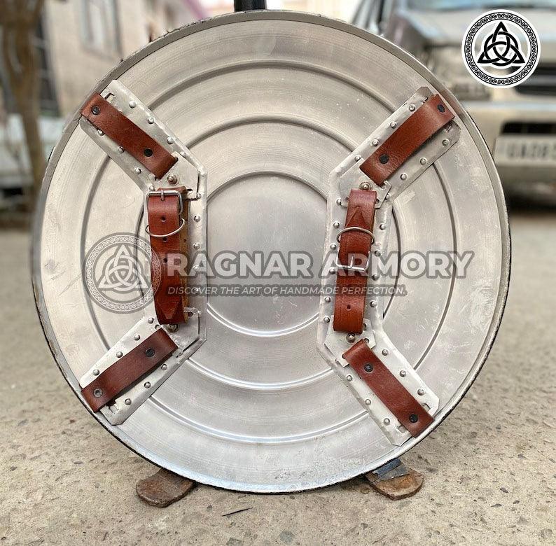 RA-106 Hand Forged High Quality Made Stainless Steel Shield, Steel Shield, Unique Shield, Gift For Men, Gift For Her, Gift For Him, Christmas Gift - Ragnar Armoury