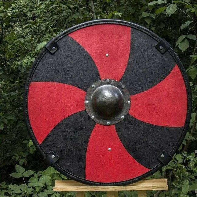 RA-11 ragnar lothbrok shield, 24"Inches Shield, Hand Crafted Viking Shield, Valhalla Shield, Medieval Shield, Birthday Gift, Xmas Gift, Lover Gift, Easter Gift, - Ragnar Armoury