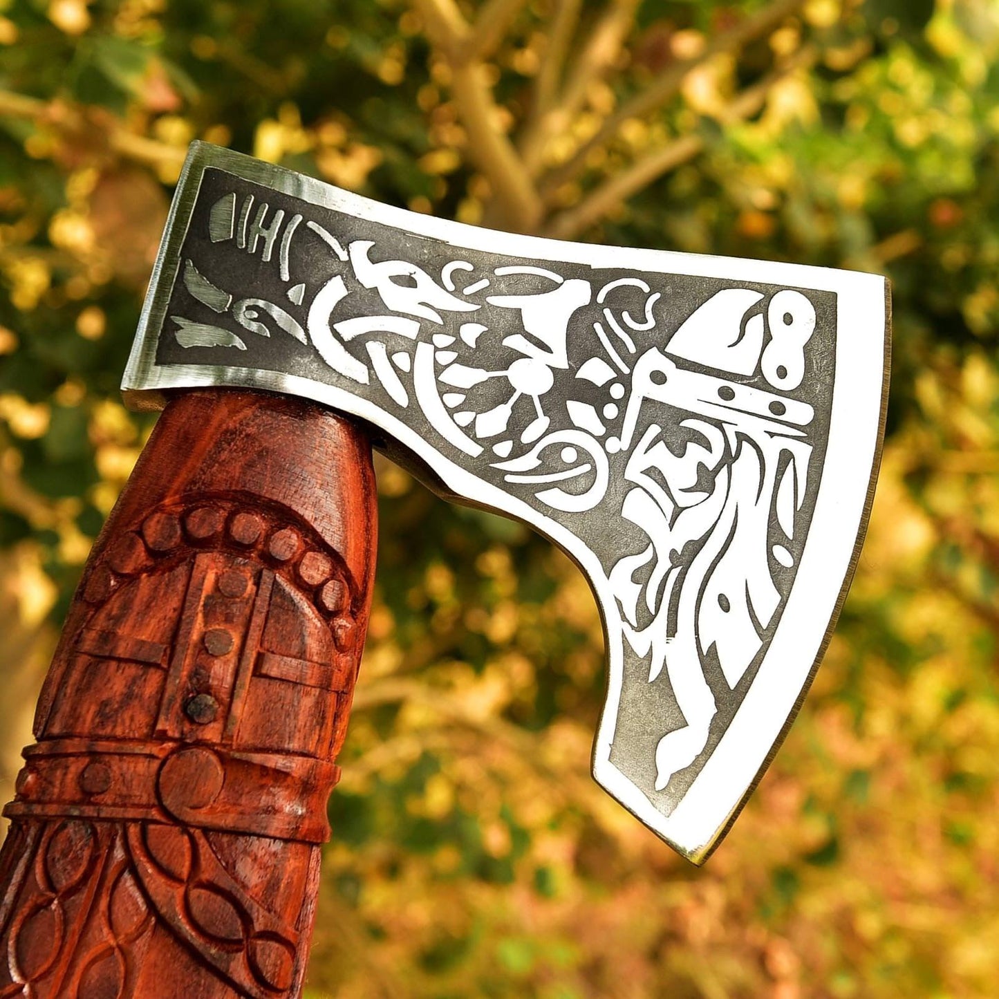 RA-121 Custom Made Handmade Viking Axe, Medieval Axe, Viking Axes, Hiking axe, Tomahawk axe, hunting axe, Valhalla axe, Danish axe, warrior axe, Gift For Men - Ragnar Armoury