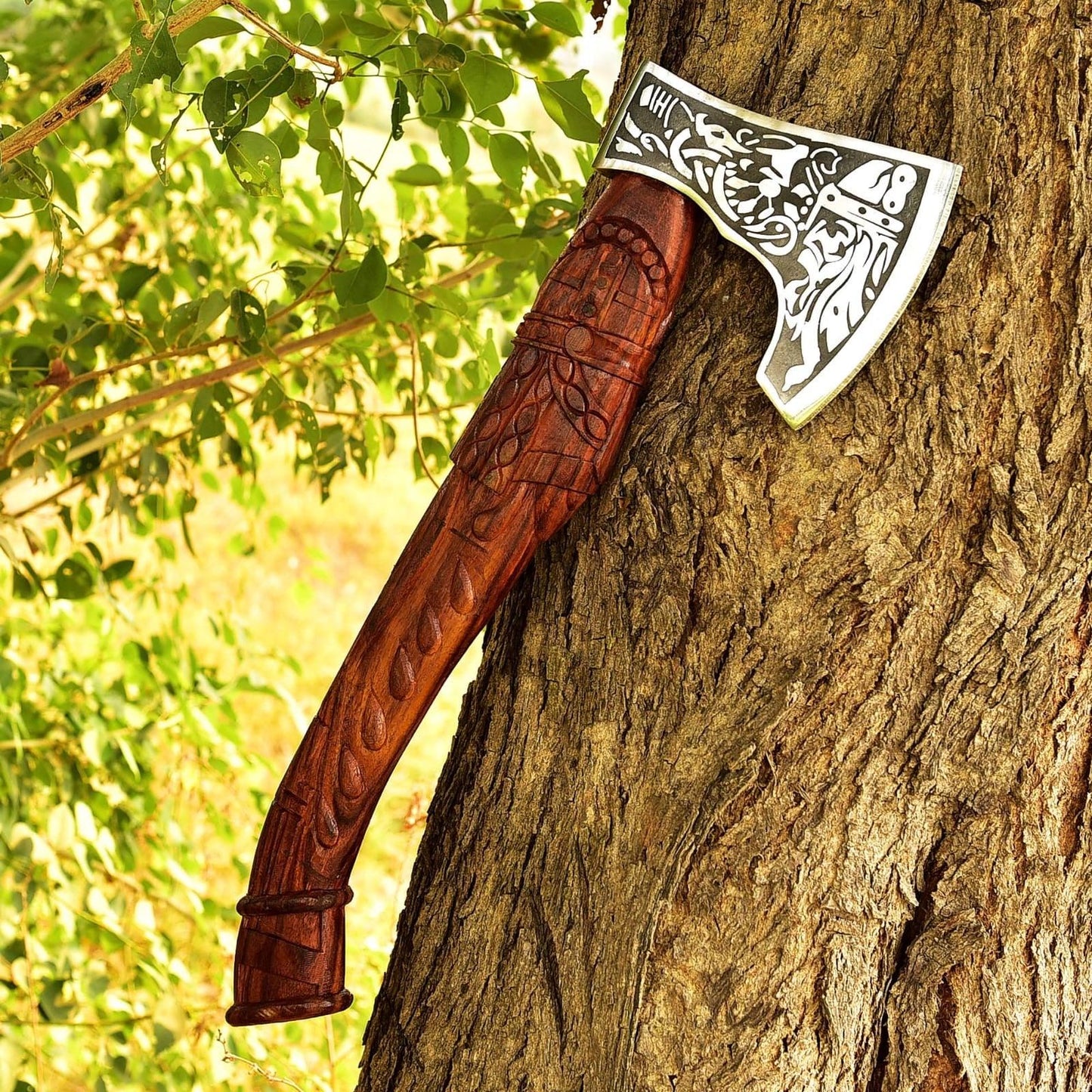 RA-121 Custom Made Handmade Viking Axe, Medieval Axe, Viking Axes, Hiking axe, Tomahawk axe, hunting axe, Valhalla axe, Danish axe, warrior axe, Gift For Men - Ragnar Armoury