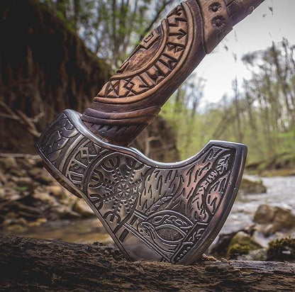 RA-19 Handmade Viking Axe, Valhalla axe, bearded axe, Valhalla Viking, throwing axe, Gift for Men, Easter Gift, Christmas Gift - Ragnar Armoury