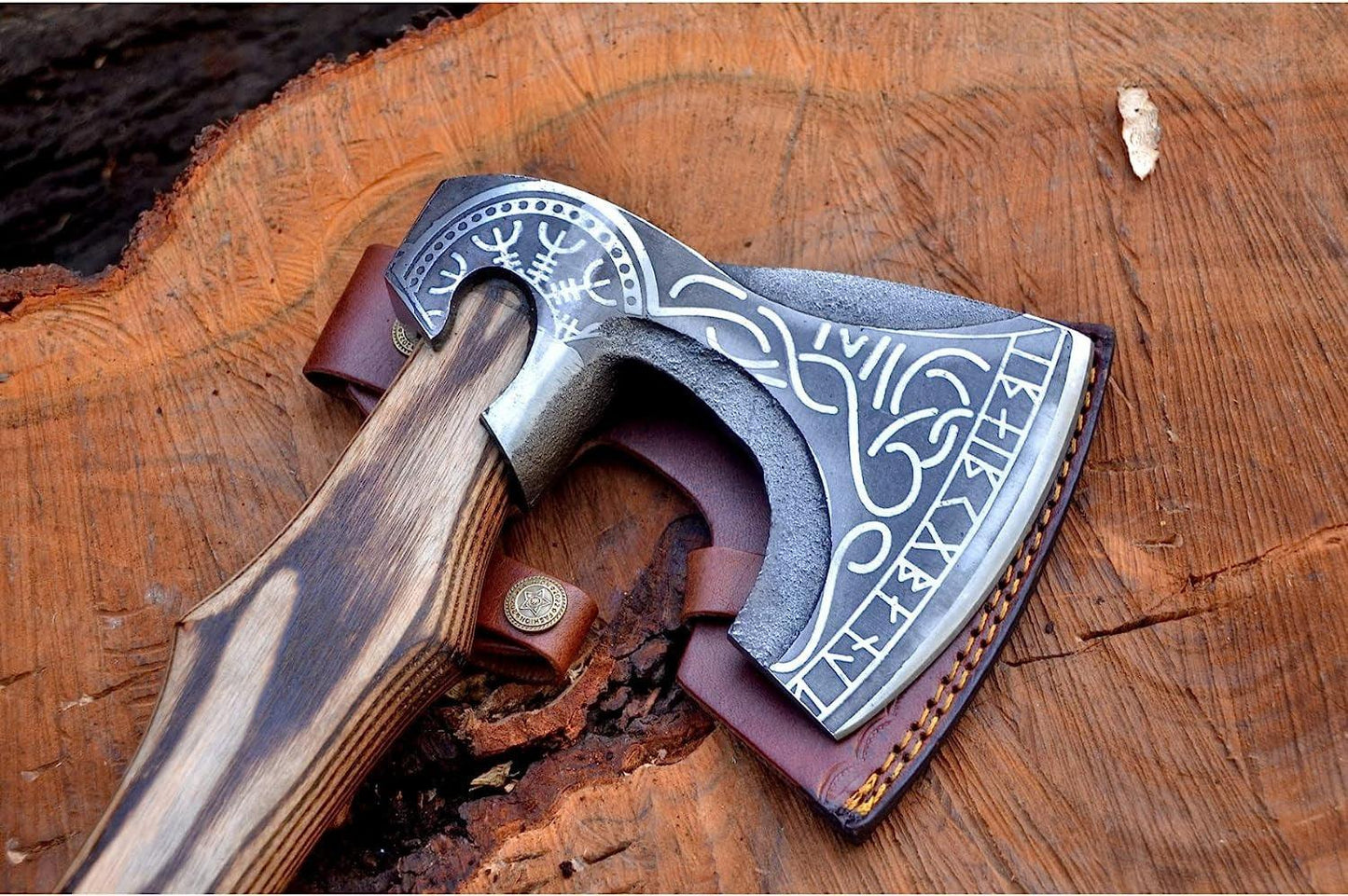 RA-29 Viking Axe, Hand Forged Viking Axe, Tomahawk Bearded Axe, Hatchet Axe, Valhalla axe, Danish axe, warrior axe, Groomsmen Gift, Birthday Gift, Gift for Men - Ragnar Armoury