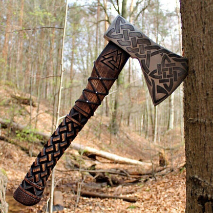 RA-30 Custom Handmade Viking Axe, Tomahawk Bearded Axe, Hatchet Axe, Valhalla axe, Danish axe, warrior axe, Christmas Gift, Xmas Gift, Lover Gift, Easter Gift - Ragnar Armoury