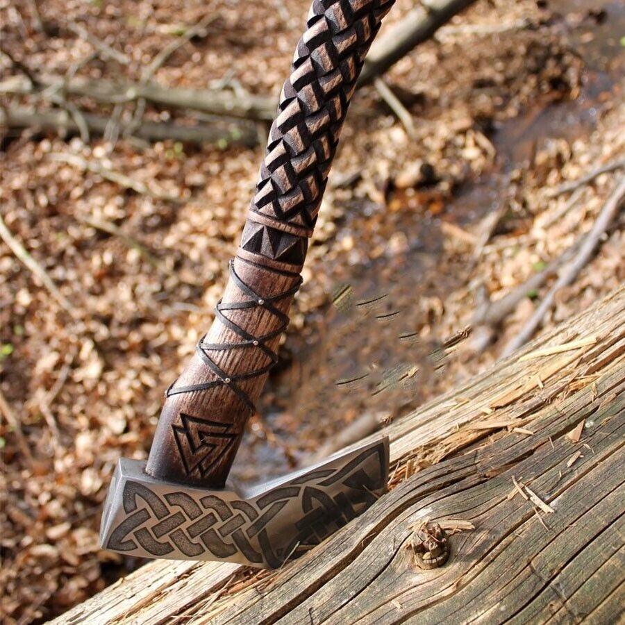 RA-30 Custom Handmade Viking Axe, Tomahawk Bearded Axe, Hatchet Axe, Valhalla axe, Danish axe, warrior axe, Christmas Gift, Xmas Gift, Lover Gift, Easter Gift - Ragnar Armoury