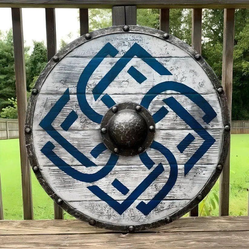 RA-36 Handmade Viking Shields, Norse Shield, medieval Shield, warrior Shield, Anniversary Gift, Wedding Gift, Gift For Husband, Groomsmen Gift - Ragnar Armoury