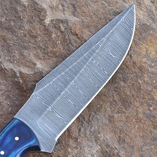 RA-57 Custom Handmade Damascus Steel Fixed Blade best Hunting Knife 10