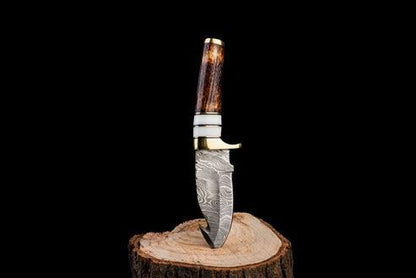 RA-62 Handmade Damascus Steel Hunting Knife, Camping Knife, Best Bushcraft hunting Knife, Premium Knife, Gift For Men, Groomsmen Gift, Fathers Day Gift, Gift For Him - Ragnar Armoury