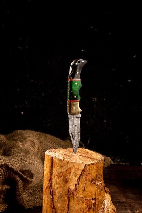 RA-68 Best Handmade Damascus Folding Knife, Hand Forged Damascus Steel Pocket Knife, EDC Pocket Knife, Gift for Men, Gift for Him, Groomsmen Gift, Christmas Gift - Ragnar Armoury