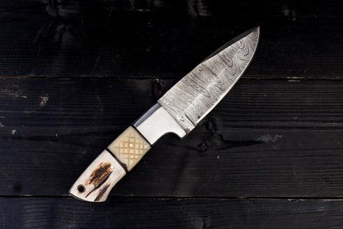 RA-69 Hand Forged Damascus Steel Hunting Knife, Camping Knife, Bushcraft Hunting Knife, High quality Made Hunting Knife, Gift For Men, Gift For Him, Groomsmen Gift, Christmas Gift - Ragnar Armoury